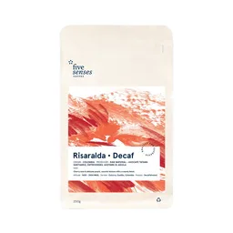 Risaralda Decaf coffee beans from Five Senses Coffee