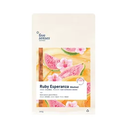 Ruby Esperanza coffee beans from Five Senses Coffee