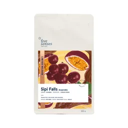 Sipi Falls · Anaerobic coffee beans from Five Senses Coffee