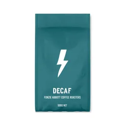 Decaf coffee beans from Fonzie Abbott