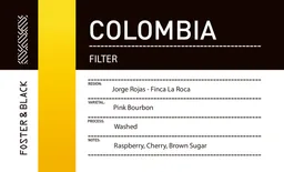 Jorge Rojas coffee beans from Foster & Black