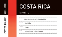 Las Lajas Micromill · Espresso coffee beans from Foster & Black