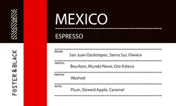 San Juan Ozolotepec · Espresso coffee beans from Foster & Black