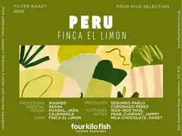 Gesha coffee beans from Four Kilo Fish Coffee