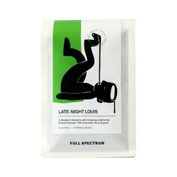 Late-night Louis coffee beans from Full Spectrum