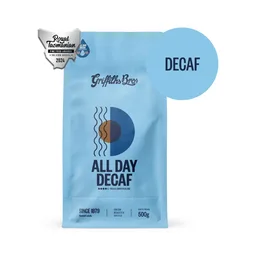 All Day Decaf coffee beans from Griffiths Bros. Coffee Roasters