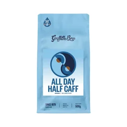 All Day Half Caff coffee beans from Griffiths Bros. Coffee Roasters