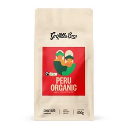 Peru Organic coffee beans from Griffiths Bros. Coffee Roasters
