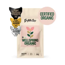 Wellspring Organic coffee beans from Griffiths Bros. Coffee Roasters