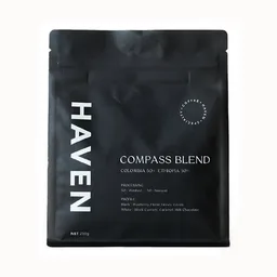 Compass Blend coffee beans from Haven Coffee
