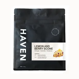 Lemon and Berry Scone Blend coffee beans from Haven Coffee