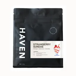Strawberry Sundae Blend coffee beans from Haven Coffee