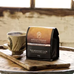 The Midnight Cask coffee beans from Hello Coffee