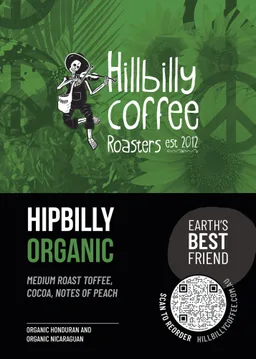 Hipbilly Organic coffee beans from Hillbilly Coffee Roasters