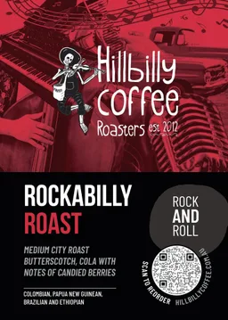 Rockabilly Roast coffee beans from Hillbilly Coffee Roasters