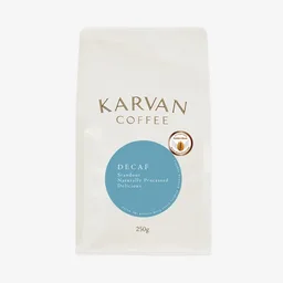 Decaf coffee beans from Leaf Bean Machine
