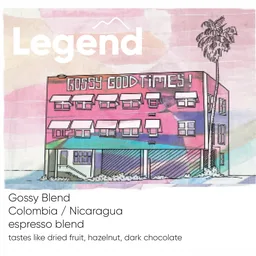 Gossy Blend coffee beans from Legend Coffee and Culture