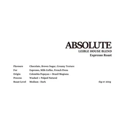 Absolute coffee beans from Leible Coffee