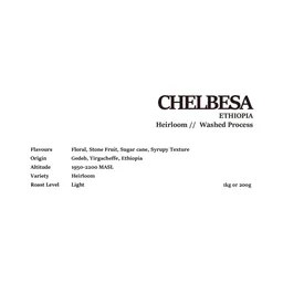 Chelbesa coffee beans from Leible Coffee