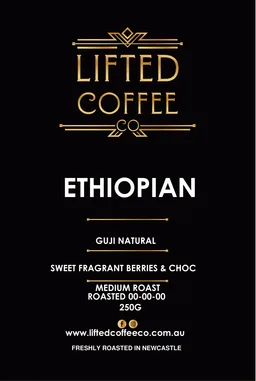 Guji coffee beans from Lifted Coffee Co.