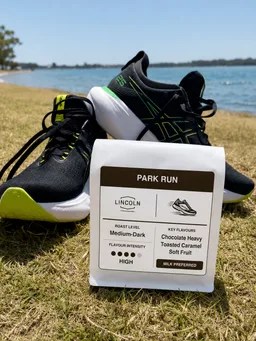 Parkrun coffee beans from Lincoln Coffee