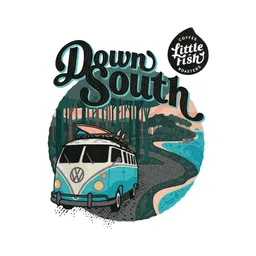 Down South Blend coffee beans from Little Fish Coffee Roasters