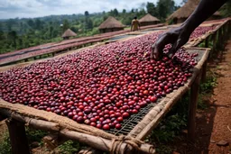 Sidamo Mewa coffee beans from Little Fish Coffee Roasters