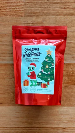 Holiday Blend coffee beans from Little Gecko Coffee Roasters
