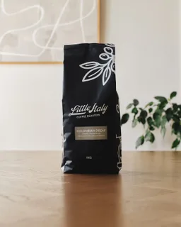 Colombian Decaf coffee beans from Little Italy Coffee Roasters