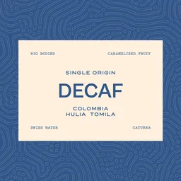 Decaf Colombia coffee beans from Loggerhead Coffee Co.