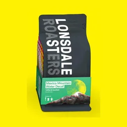 Mountain Water Decaf coffee beans from Lonsdale Street Roasters