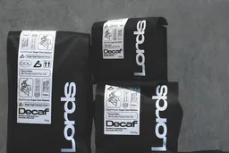 Decaf coffee beans from Lord's Coffee