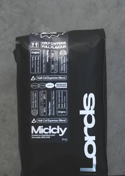 Middy Blend coffee beans from Lord's Coffee