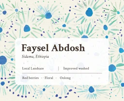 Faysel Abdosh coffee beans from Made of Many