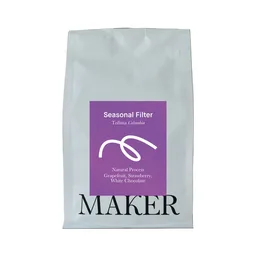Seasonal Filter · Natural coffee beans from Maker Coffee