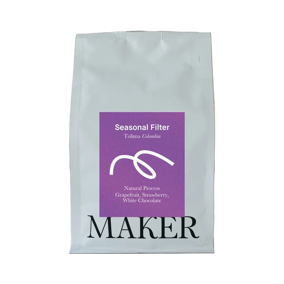 Seasonal Filter · Natural coffee beans from Maker Coffee