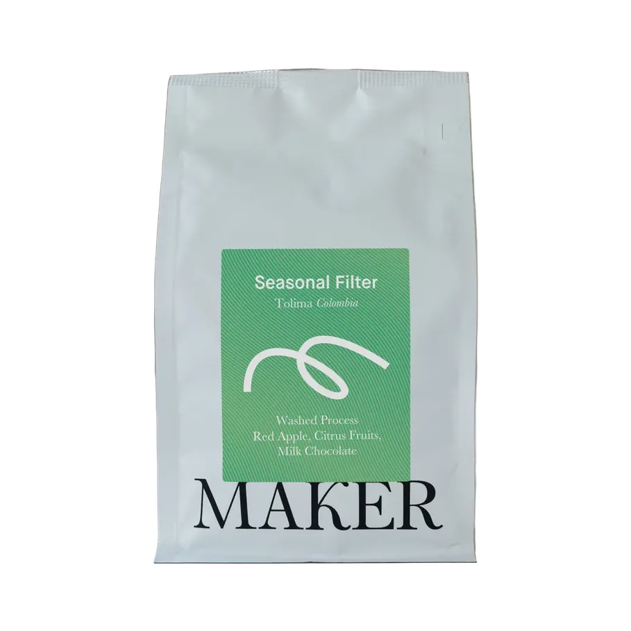 Seasonal Filter · Washed coffee beans from Maker Coffee