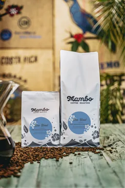 Blue Label Blend coffee beans from Mambo Coffee Company