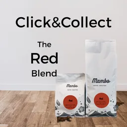 Red coffee beans from Mambo Coffee Company