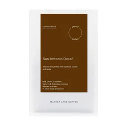 San Antonio Decaf coffee beans from Market Lane Coffee