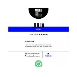 Julia coffee beans from Melba Coffee & Tea Co