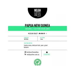 Papua New Guinea coffee beans from Melba Coffee & Tea Co