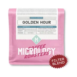 Golden Hour coffee beans from Micrology Coffee Roasters