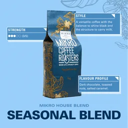 Seasonal Blend coffee beans from Mikro Coffee Roasters Torquay