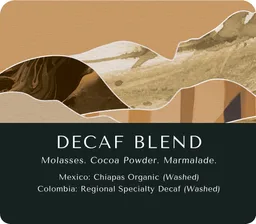 Decaf Blend coffee beans from Monastery Coffee