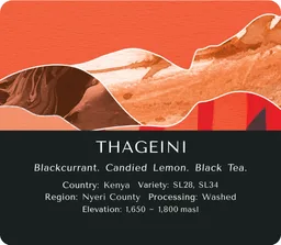 Thageini coffee beans from Monastery Coffee