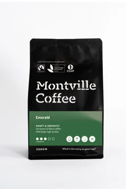 Emerald coffee beans from Montville Coffee