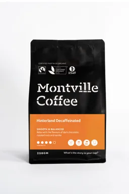 Hinterland Decaffeinated coffee beans from Montville Coffee