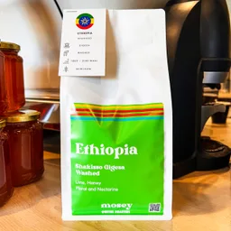 Shakisso Gigesa coffee beans from Mosey Coffee Roasters