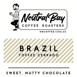 Toffee Cerrado coffee beans from Neutral Bay Coffee Roasters